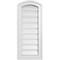 Ekena Millwork Arch Top Surface Mount PVC Gable Vent: Non-Functional, w/2"W x 1-1/2"P Brickmould Frame, 12"W x 26"H GVPAR12X2602SN - alternate 1